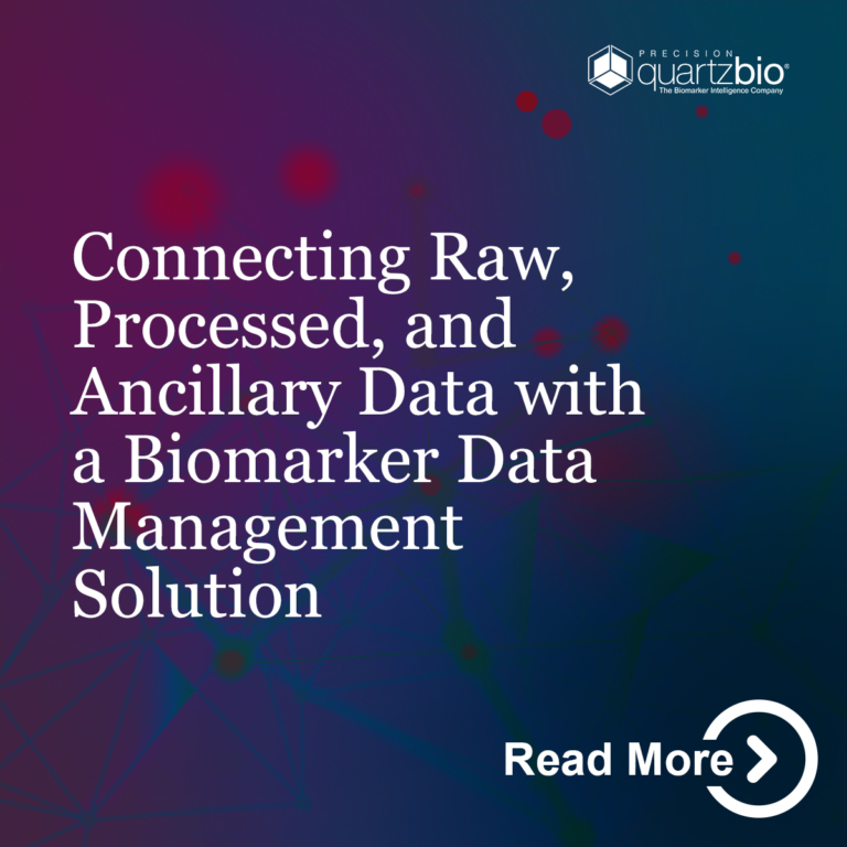 QuartzBio Connecting Raw Processed and Ancillary Data