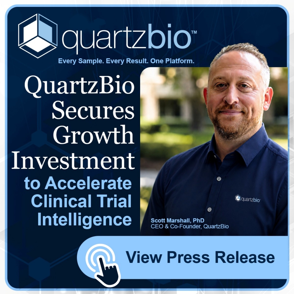 QuartzBio secures growth investment -Scott Marshall - May 2026 Announcement